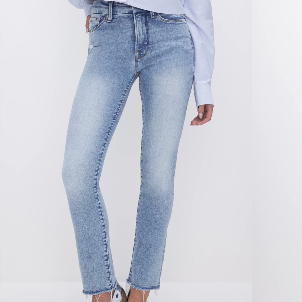 Good American Blue Skinny Jeans Versatile Style
